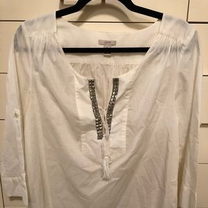 J crew cotton blouse